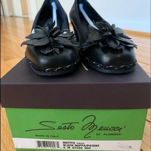 Sesto Meucci leather wedges pump